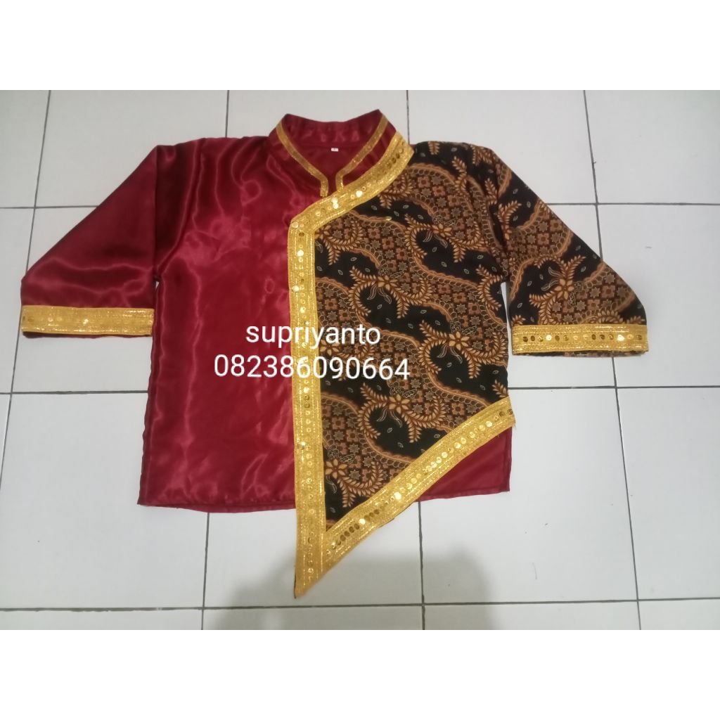 baju jaranan//baju beskap//baju Surjan(motif batik tergantung stok toko)