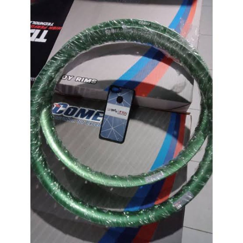 TERLARIS  VELG PELEK JARI JARI RING 17 COMET UKURAN 140 160 U SHAPE SILVER GOLD HIJAU