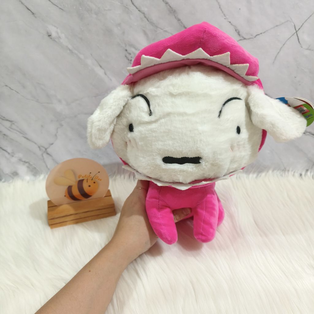Boneka Plush Shiro Kostum Chocobi Original Crayon Shinchan x Youmai
