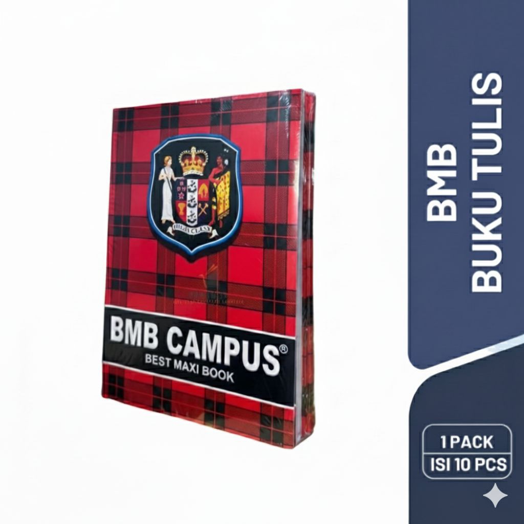 1 PACK Buku Tulis Campus 50 lembar /Buku Tulis BMB CAMPUS 36 Lembar Dan 50 Lembar 10 Pcs
