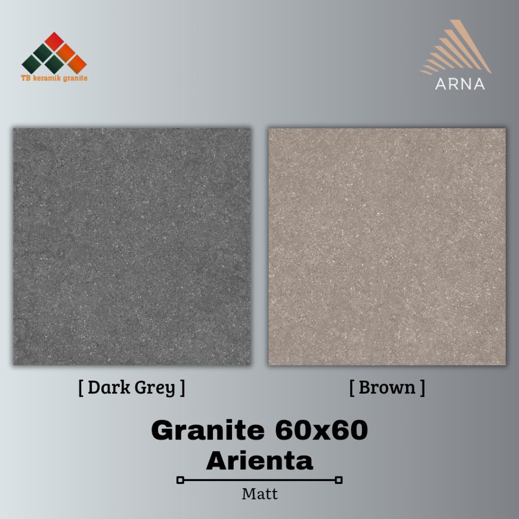 Granit 60x60 Arienta Brown & Dark Grey | Arna | Matt