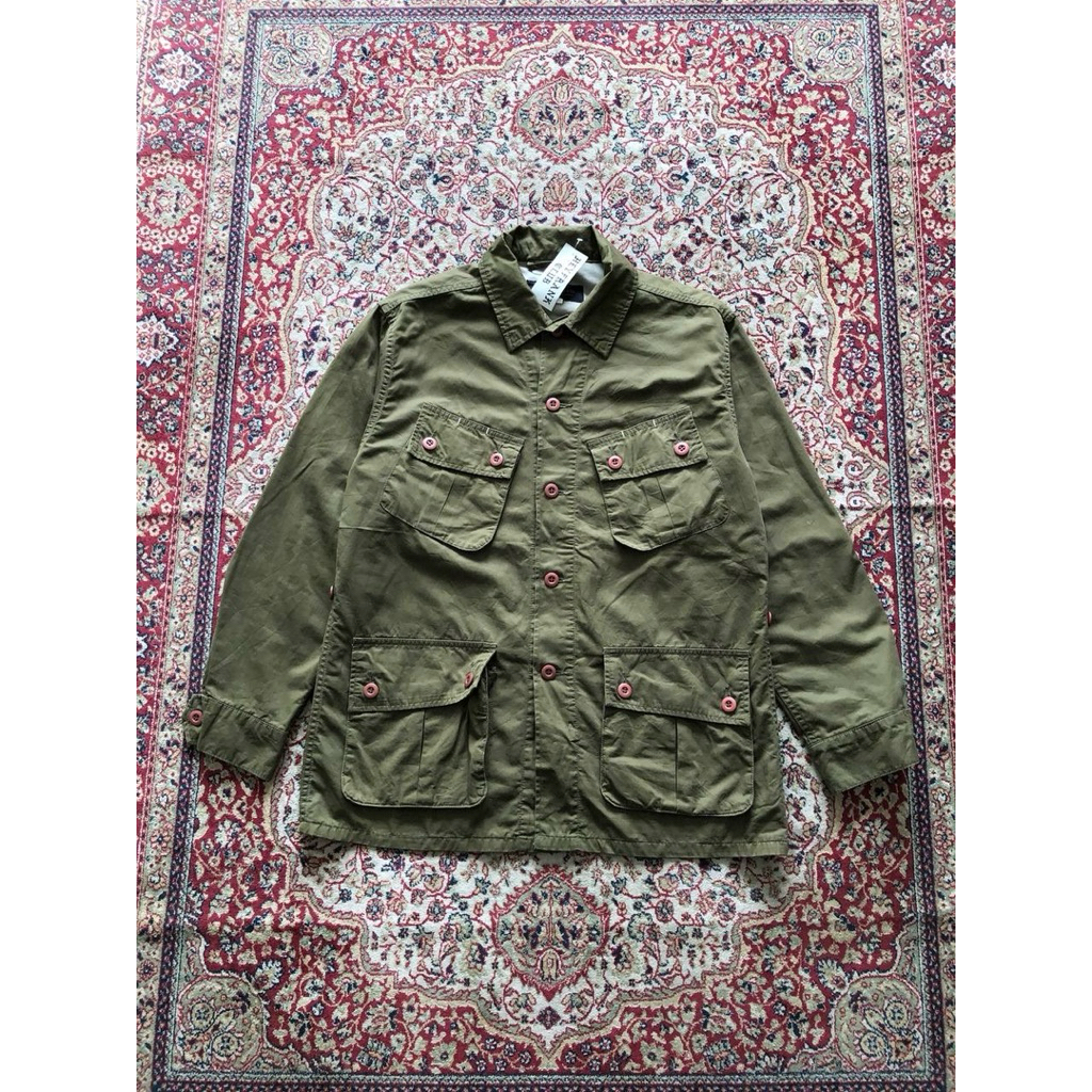 Uniform bridge & Co jungle fatigue military slant pocket jacket Vintage Militaru fatigue H437