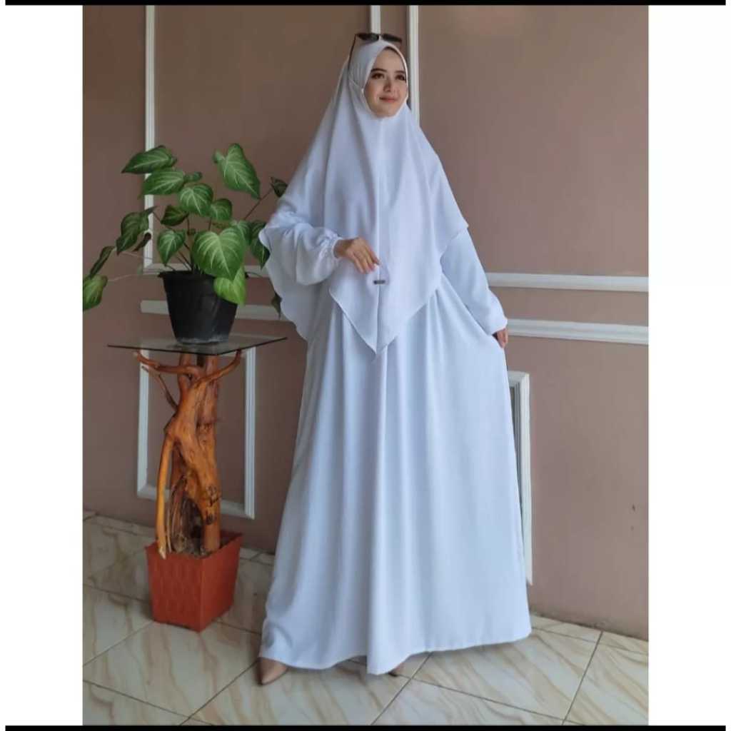 GAMIS SYAR,I SET HIJAB GAMIS BUSANA WANITA MUSLIMAH GAMIS CRINGKEL PREMIUM GAMIS BUSUI FRENDLY