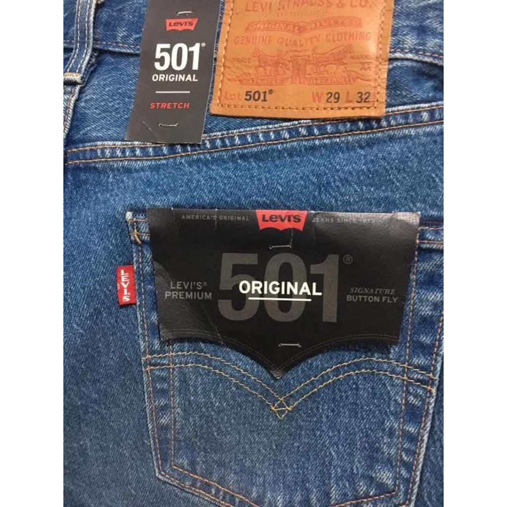 Levi' s 501 Rock Time Straight Leg Blue Jeans