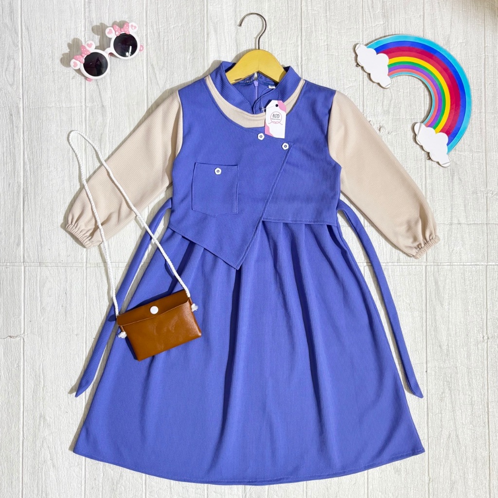 Gamis Anak Perempuan Umur 3-14 Terbaru 2026 Pakaian Muslim 5 6 Tahun Kids Cewek Games Rompi Anak Umu