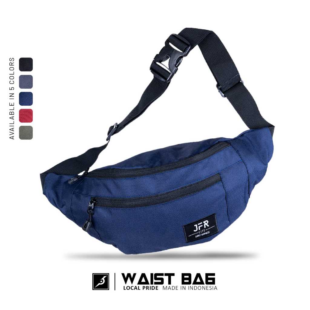 Daily Style | Waist Bag / Tas Pinggang 3 Liter - Material Cordura Premium, Buckle Acetal