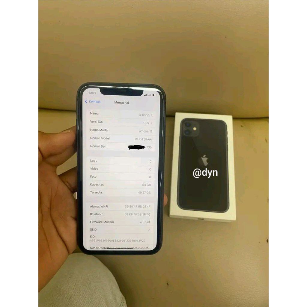 FOR SALE SEMINGGU AJA iPhone 11 64gb iBox no minus (wajib splitpay klo gtau apaitu searching)
