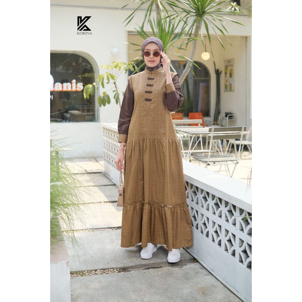 Erina dress by korina✔️gamis korina, gamis motif, gamis korina,gamis motif