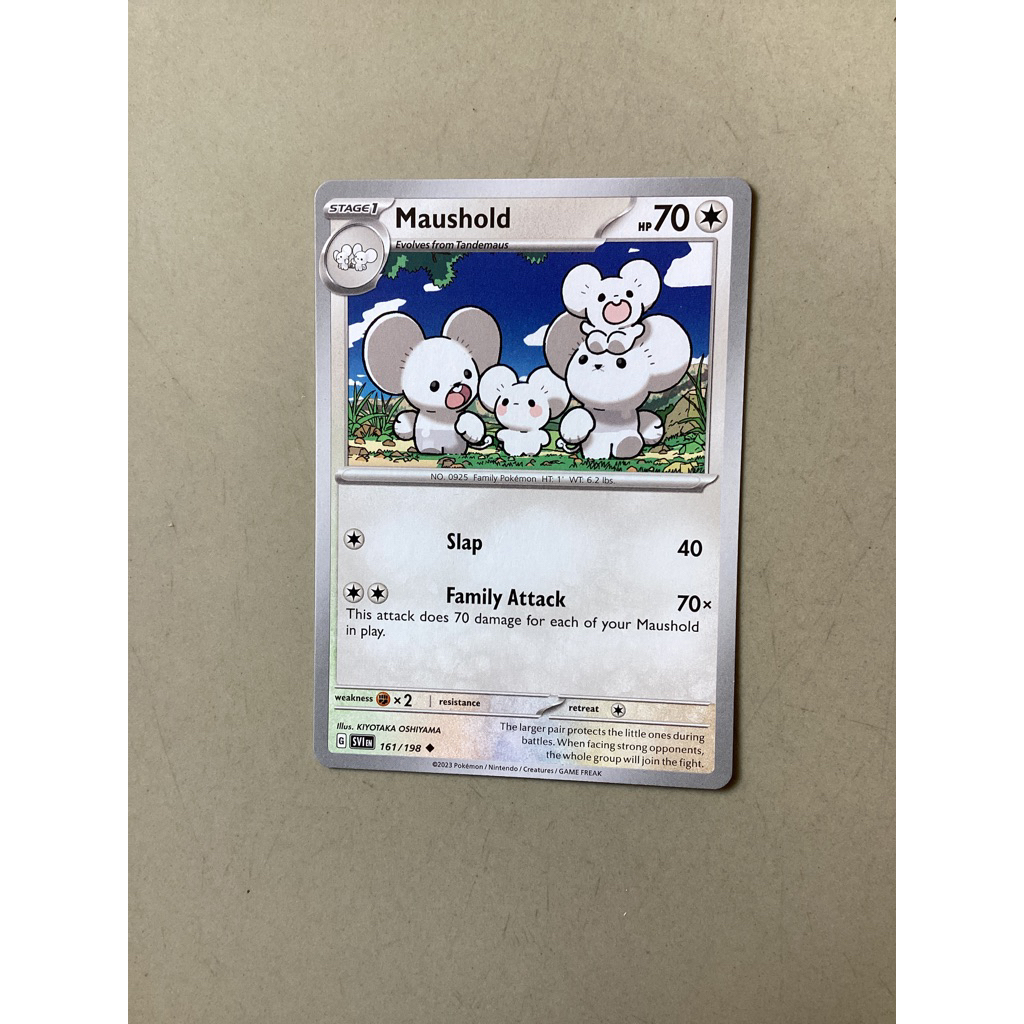 kartu Pokemon original common Maushold SVI 161/198