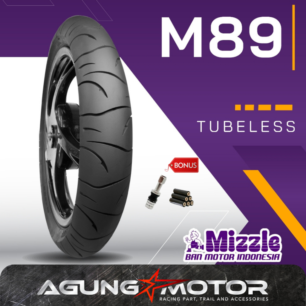 Ban MIZZLE M89 Ring 14 / Ban Ring 14 Motor Scooter Matic Tubeless Motor Scooter Matic