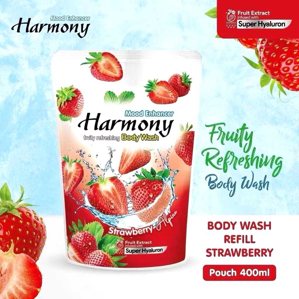 Harmony Body Wash Pomegranate 400 ML - Sabun Cair Harmony - Sabun mandi cair