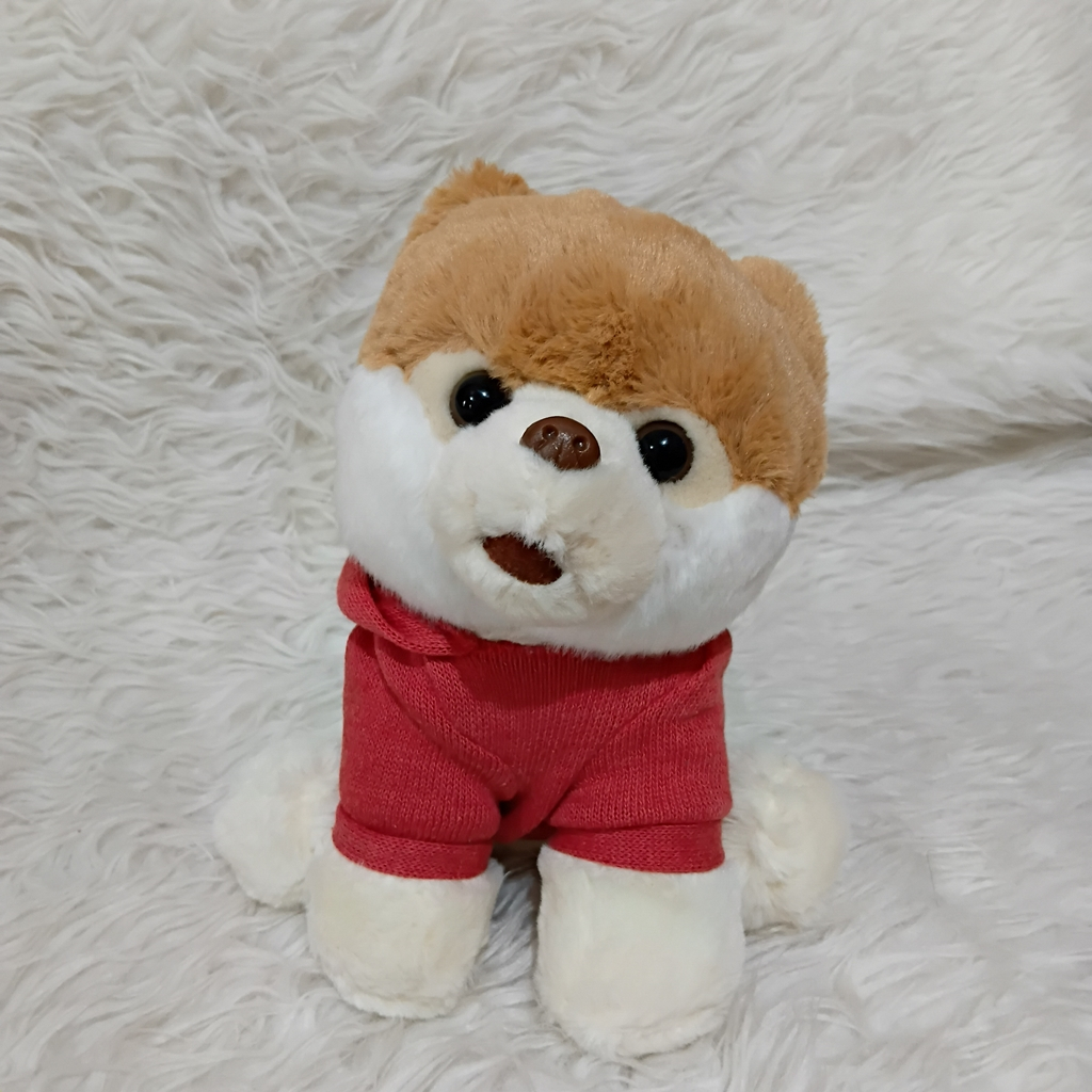 Boneka Anjing Dog Shiba Inu Akita Hoodie Merah