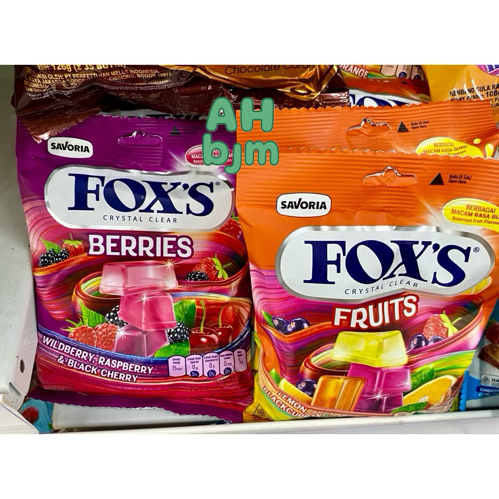FOXS Crystal Clear Permen Fruits 90 gram