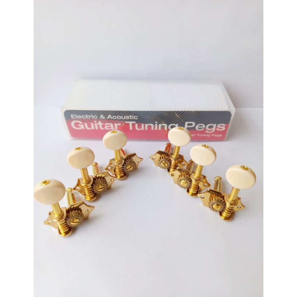Tuning Pegs/Dryer Guitar Acoustic Electric Vintage Open Gear Gold 3R-3L