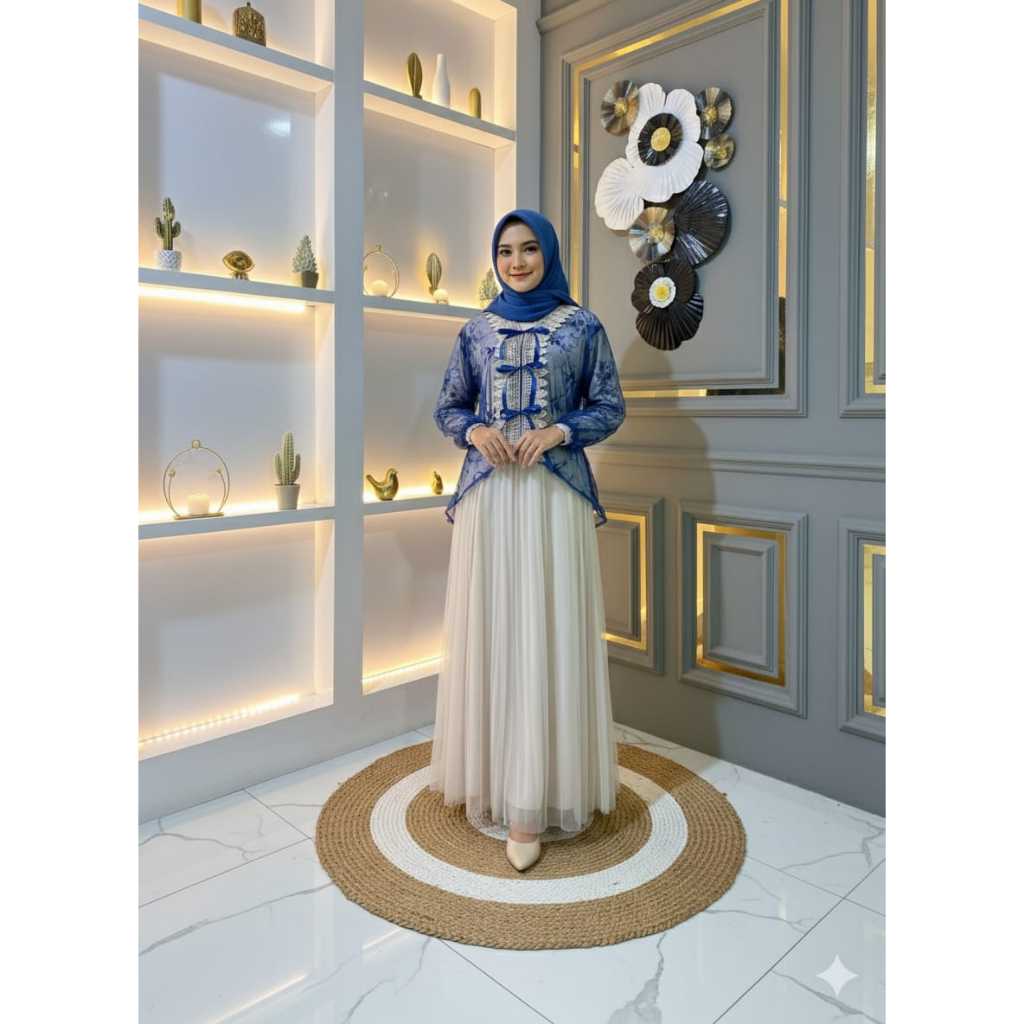 Kiara Outer Brukat/Outer Brukat Tile Terbaru 2025 Kekinian/Cardigan Brukat Viral/Outer Brukat Mewah