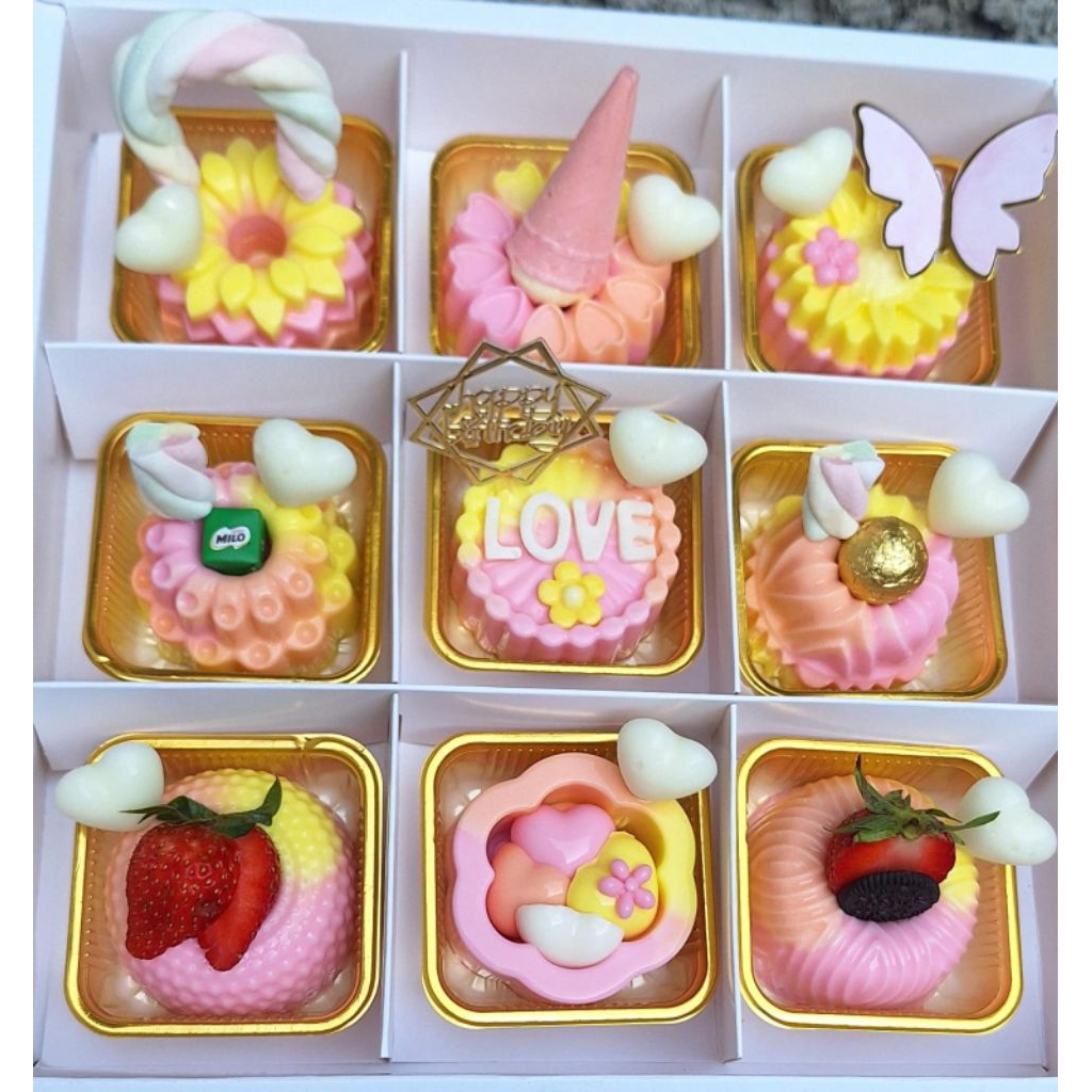 Puding hampers/ puding mini / puding susu / puding ulang tahun