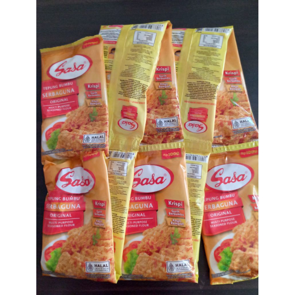 Tepung Bumbu Serbaguna Sasa 32g Kemasan 1000an | Renceng Isi 10 | Bumbu Goreng Crispy