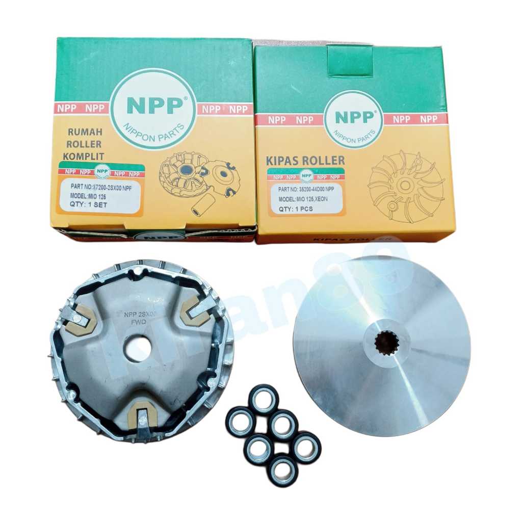 RUMAH ROLLER KOMPLIT + KIPAS ROLLER MIO 125 2SX ORI NPP