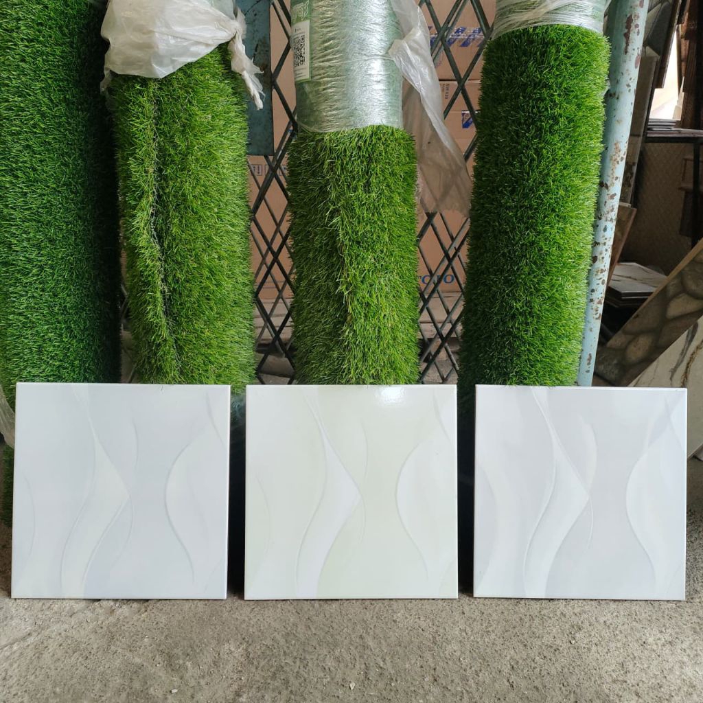 keramik 30x30 putih motif corak(glossy) / keramik lantai/keramik dinding/ keramik ruang/keramik moti