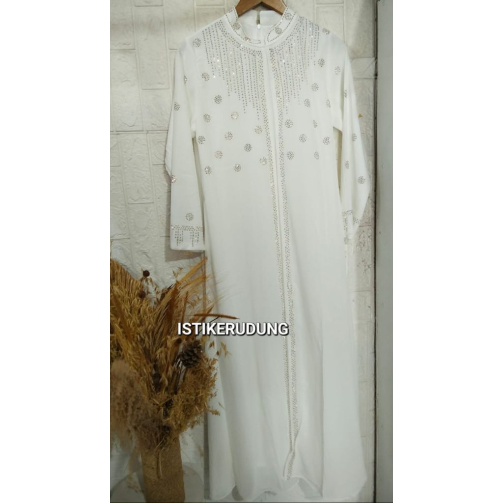 ZURA ABAYA PUTIH DEWASA//ABAYA PUTIH//ABAYA DEWASA