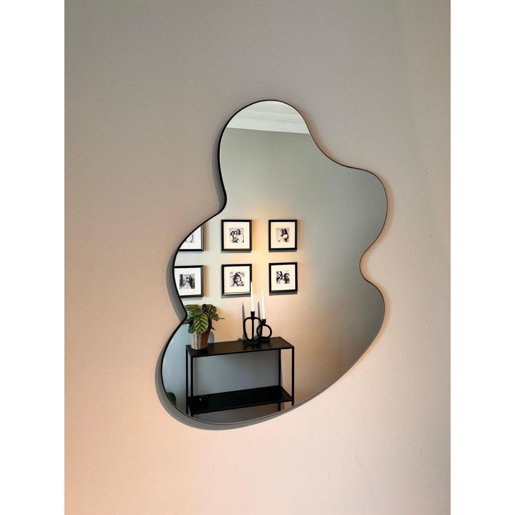 Cermin dinding Abstrak Cermin dinding Asimetris tempel dinding tebal kaca 3 mm