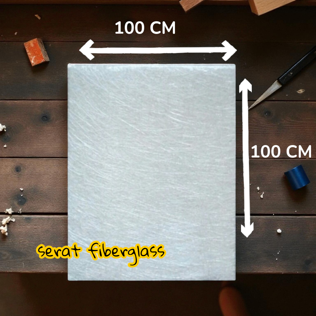 SERAT FIBERGLASS 26 X 30 CM/PANAMBAL BOCOR/KAIN SERAT/AQUAPROOF/KAIN LEMBARAN