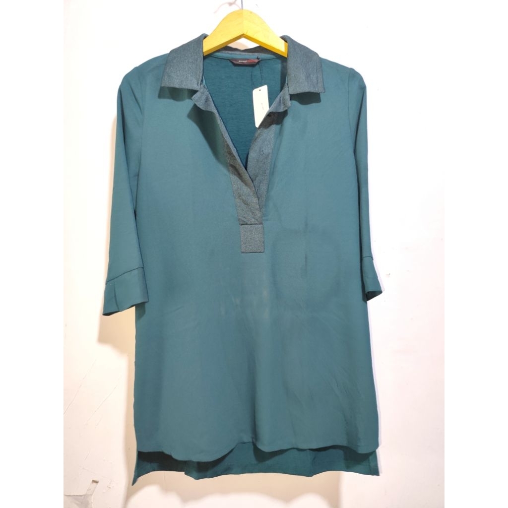 zishen - atasan blouse kemeja wanita lengan pendek