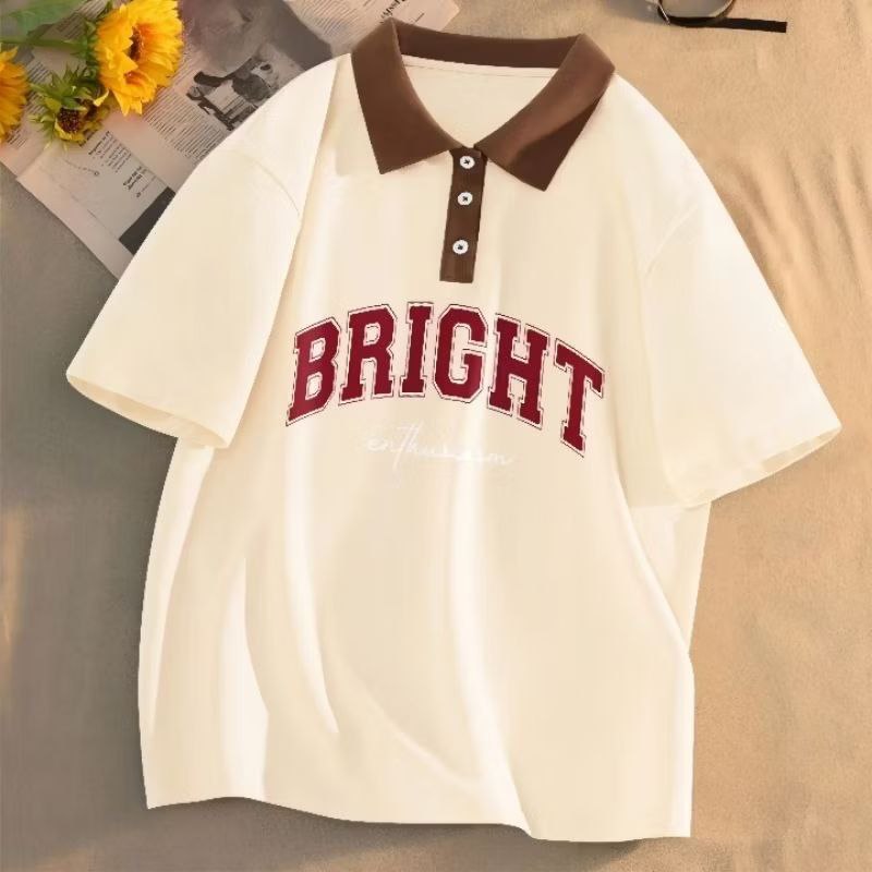 Outfit.Qu T-SHIRT/KAOS POLO BRIGHT Turtle Neck Short Sleeve Pria Kaos Korea Kerah Tinggi Unisex Turt