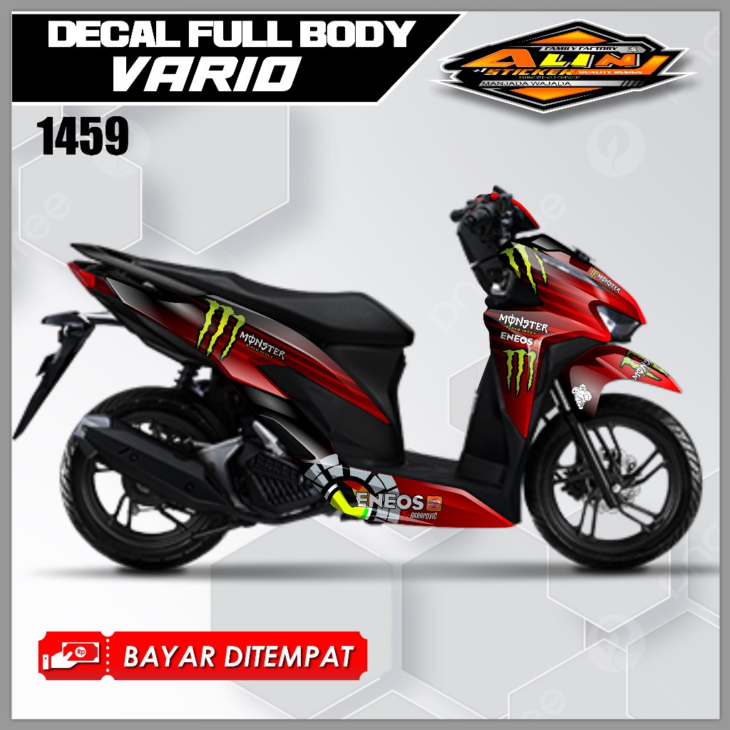 1459 (COD) TERBARU Decal Sticker Honda Vario 125/150 2018-2021 Full body - Stiker Skotlet Variasi Mo