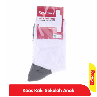 Scorlines Kaos Kaki Sekolah Anak