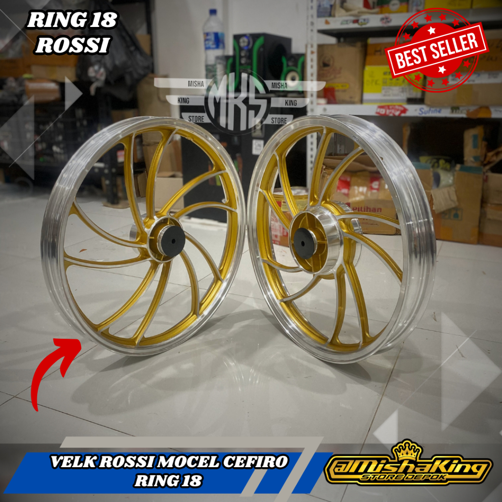 VELG ROSSI RACING ORIGINAL SPRINT VORTEX RX KING 160x18 & 185x18 RX KING RXK 160 185 RING 18 PALANG1