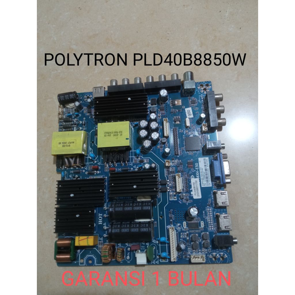 POLYTRON PLD40B8850W 40B8850 MB MAINBOARD TV LED / MOBO MODUL MESIN TV POLYTRON PLD 40B8850 W