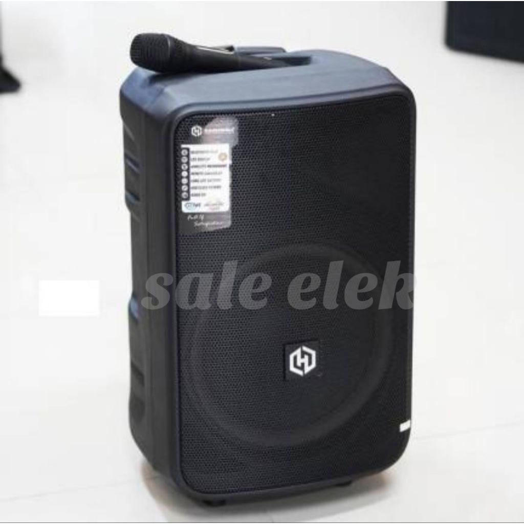 SPEAKER AKTIF PORTABEL 12" HARDWELL VISION PRO 12 SPEAKER KARAOKE BLUETOOTH SISTEM PROFESIONAL SOUND