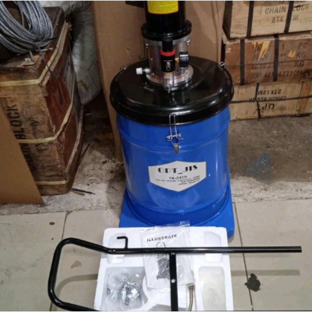 Air grease pump lubricator / Pompa gemuk 40 liter OPT Taiwan