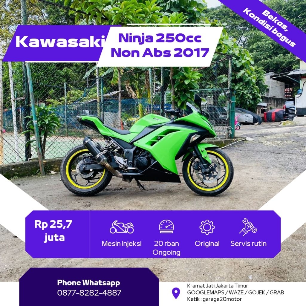 Kawasaki ninja 250cc non abs 2017