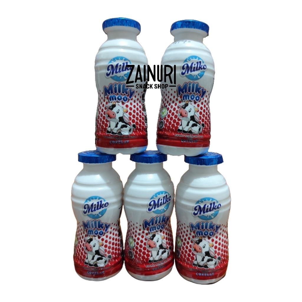 Milko Milky Moo Cokelat 63ml - Susu UHT Mini untuk Si Kecil