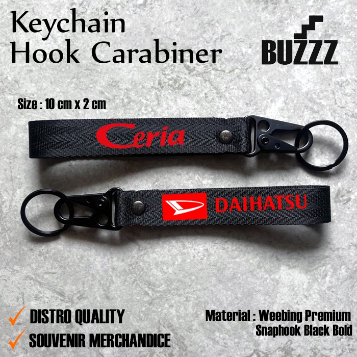 KUNCI CERIA - KARABINER DAIHATSU CERIA - GANTUNGAN KUNCI DAIHATSU CERIA - PENGAIT CANTOLAN DAIHATSU