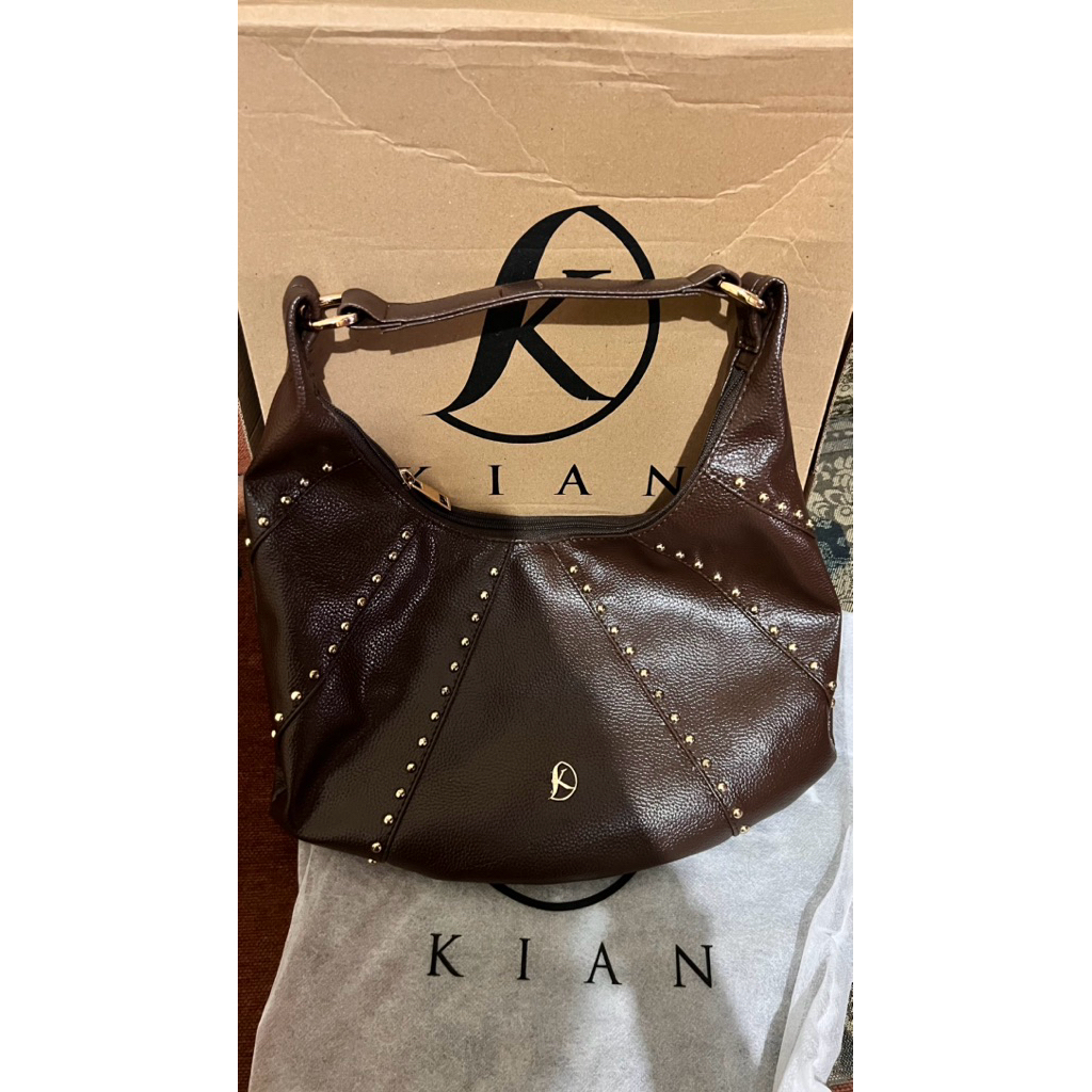 PRELOVED LIKE NEW TAS KIAN ID WARNA BROWN