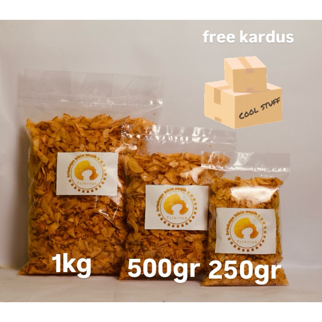 Keripik Singkong Patahan Kusuka Balado Snack Gurih 1kg Keripik Kiloan Murah
