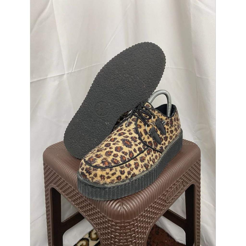 tuk leopard creepers size 40 t.u.k not underground shoes boots