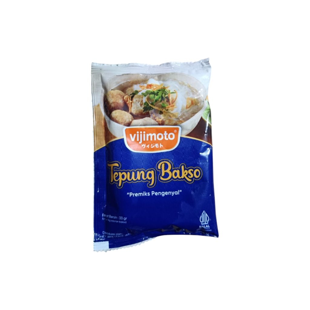 Pengenyal bakso murah tepung pengenyal bakso vijimoto kemasan 33gram