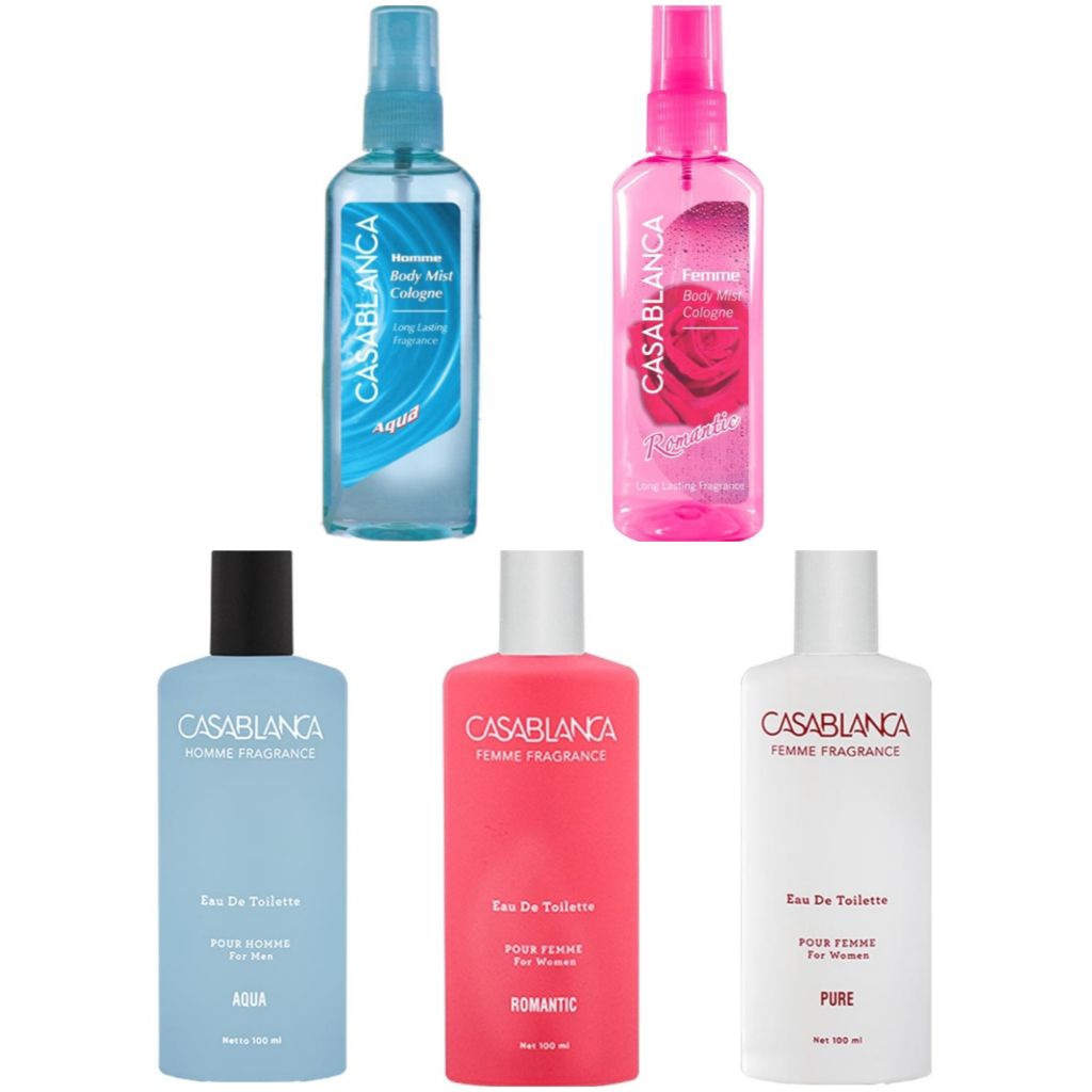 Casablanca Aneka Parfum Pria Spray Cologne Romantic Pure Aqua