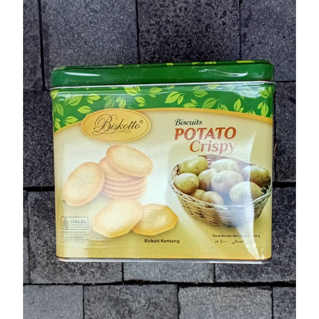 BISCOTTO POTATO CRISPY KALENG