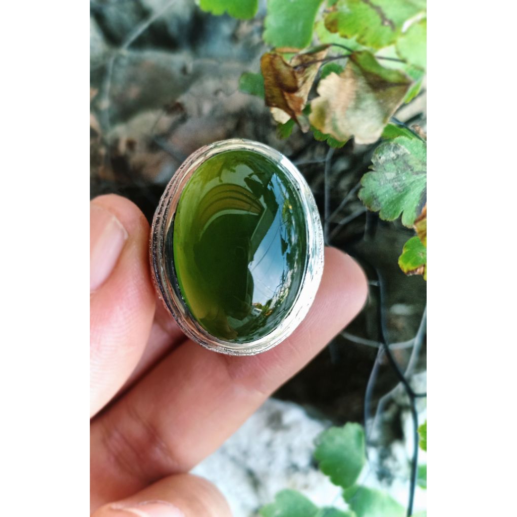 Batu akik/batu akik natural serpentine/batu akik serpentine ijo botol