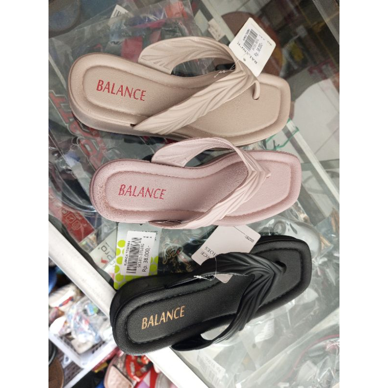 Sandal karet balance  wedges 5 cm sandal jelly jepit wanita sandal jepit perempuan karet anti slip d