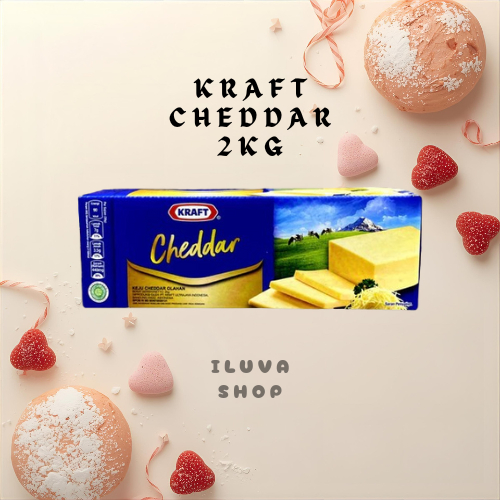 Keju Kraft Cheddar 2kg / Keju KRAFT Cheddar 2kg