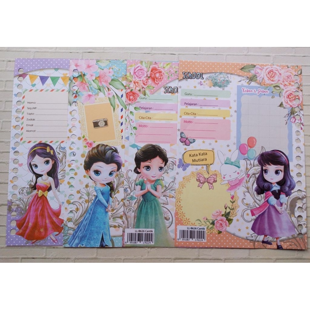 LOOSE LEAF FELICIA ISI 10 LEMBAR 20 LUBANG/ISI BINDER FELICIA GARIS