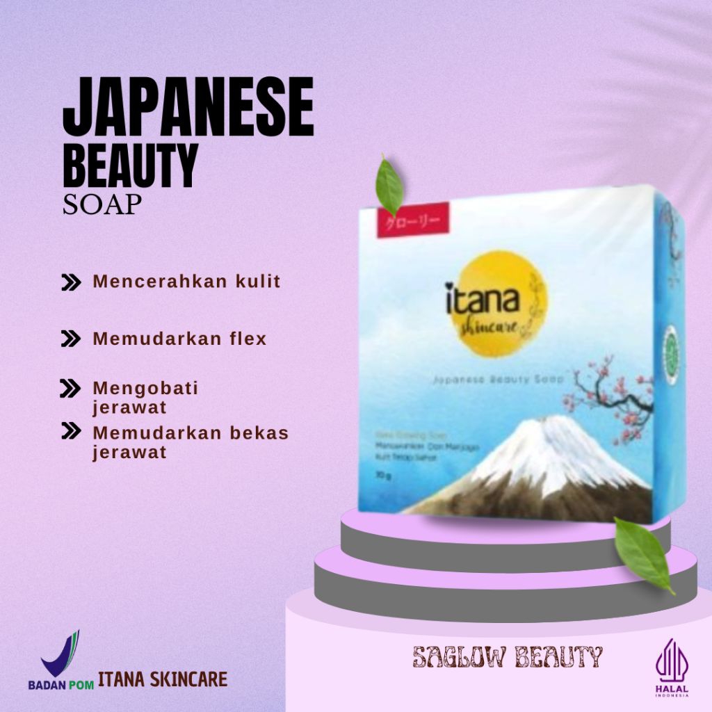 ITANA SKINCARE| sabun itana Japanese Beauty Soap resmi bpom