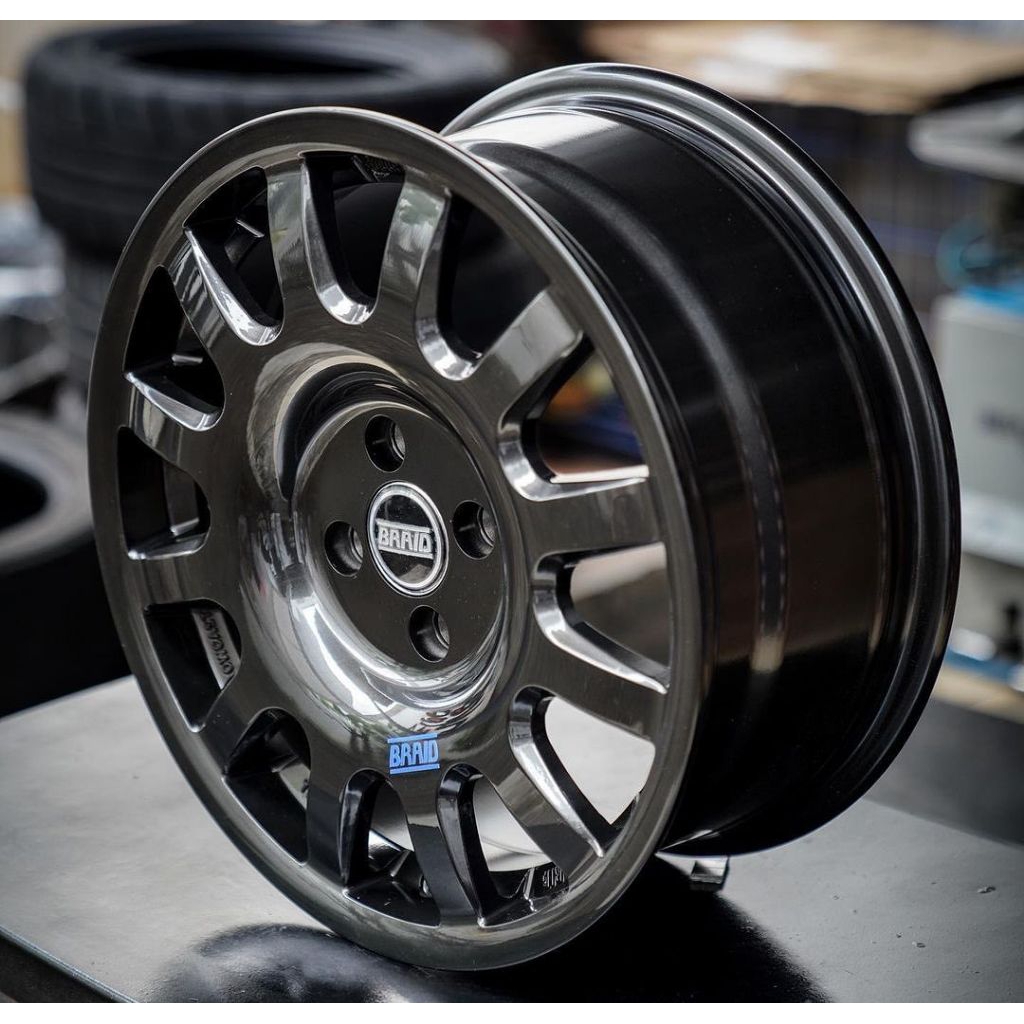 velg mobil braid fullrace rally alto pcd 4x100 lebar 7 velg racing r16 untuk velg suzuki fronx mobil