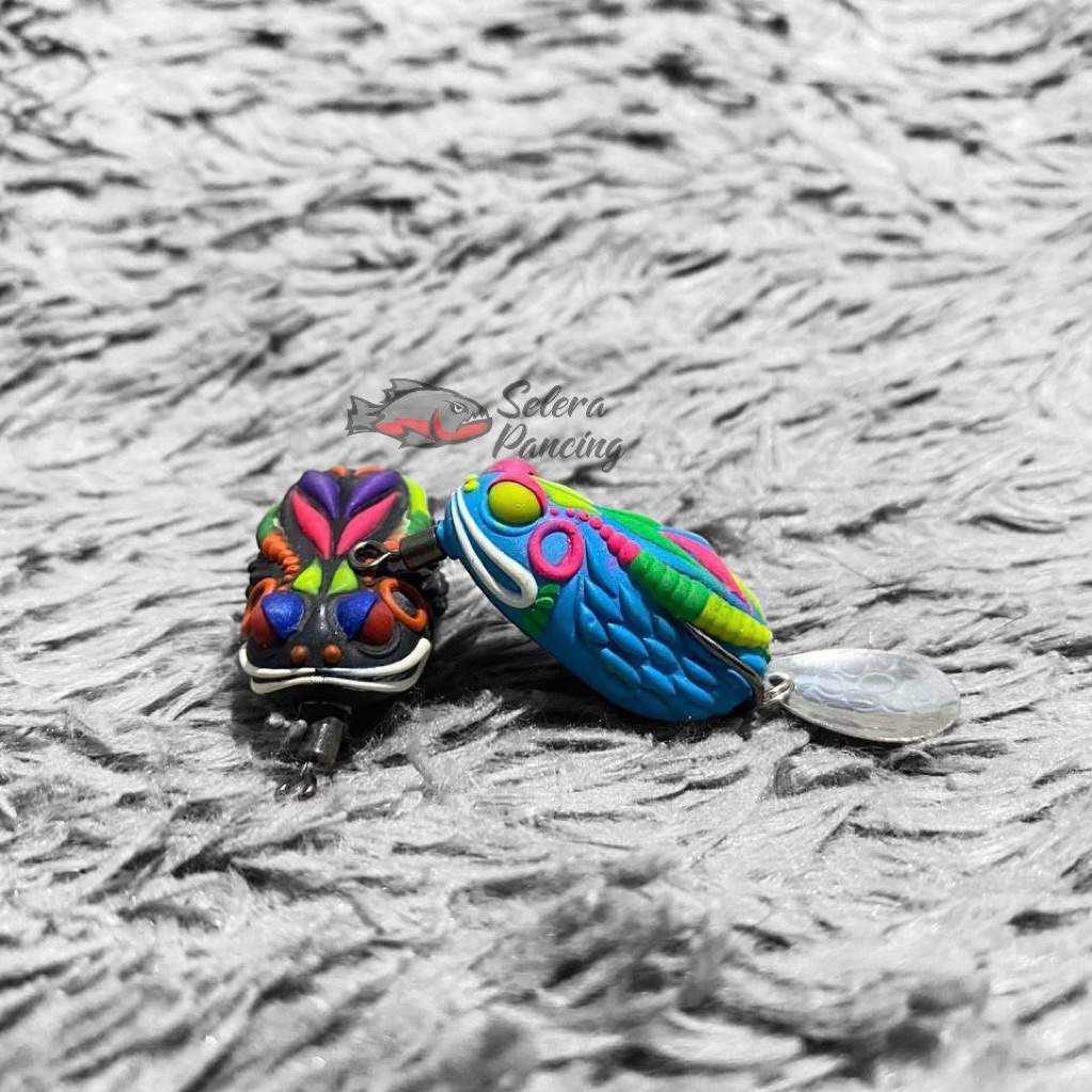 SOFT FROG THAILAND 3D LURE 3,5cm BARONGSAI Umpan Pancing Casting Gabus Toman